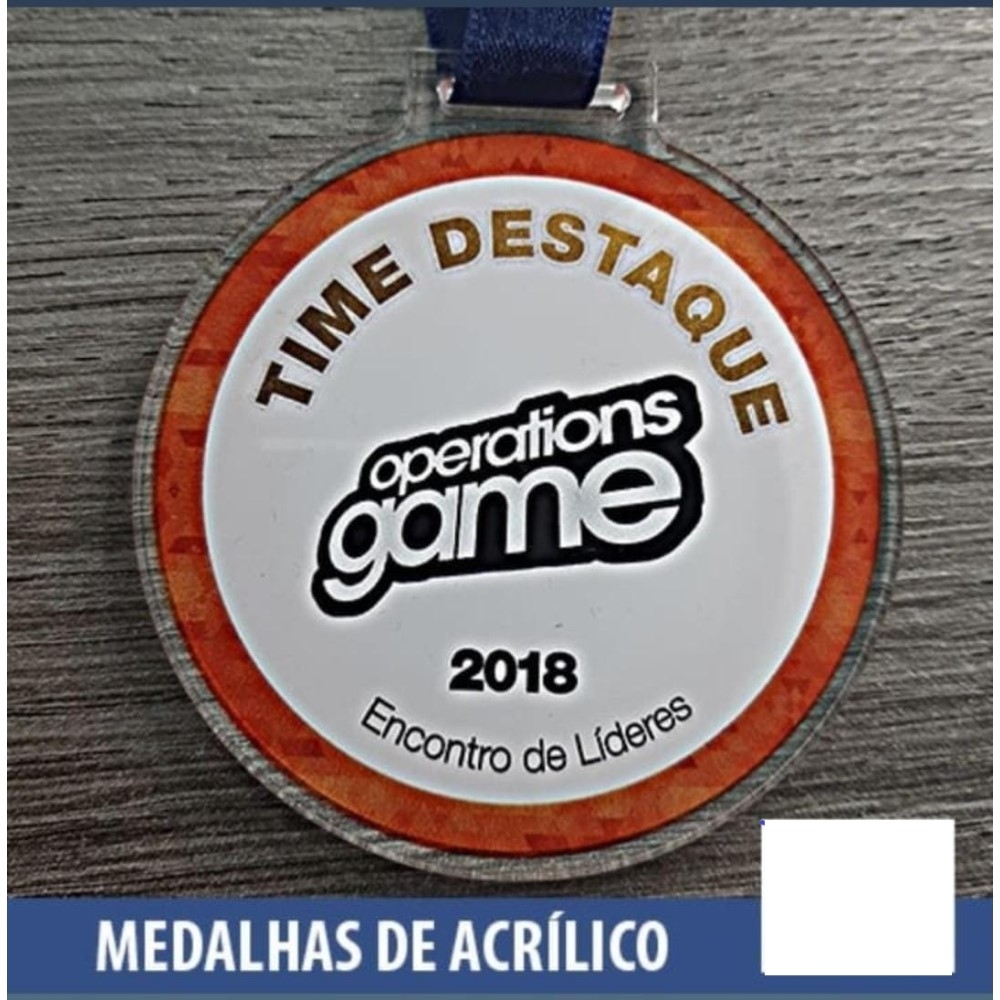 Medalha em Acrílico Cristal-02032FAP