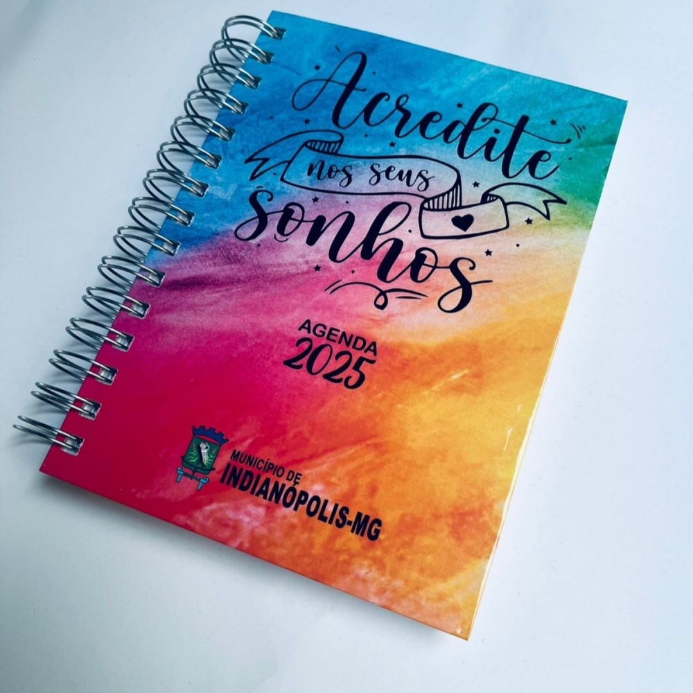 Agenda wire - o em capa cromia 