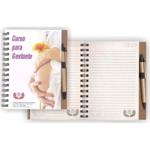Caderno Ecológico com Caneta