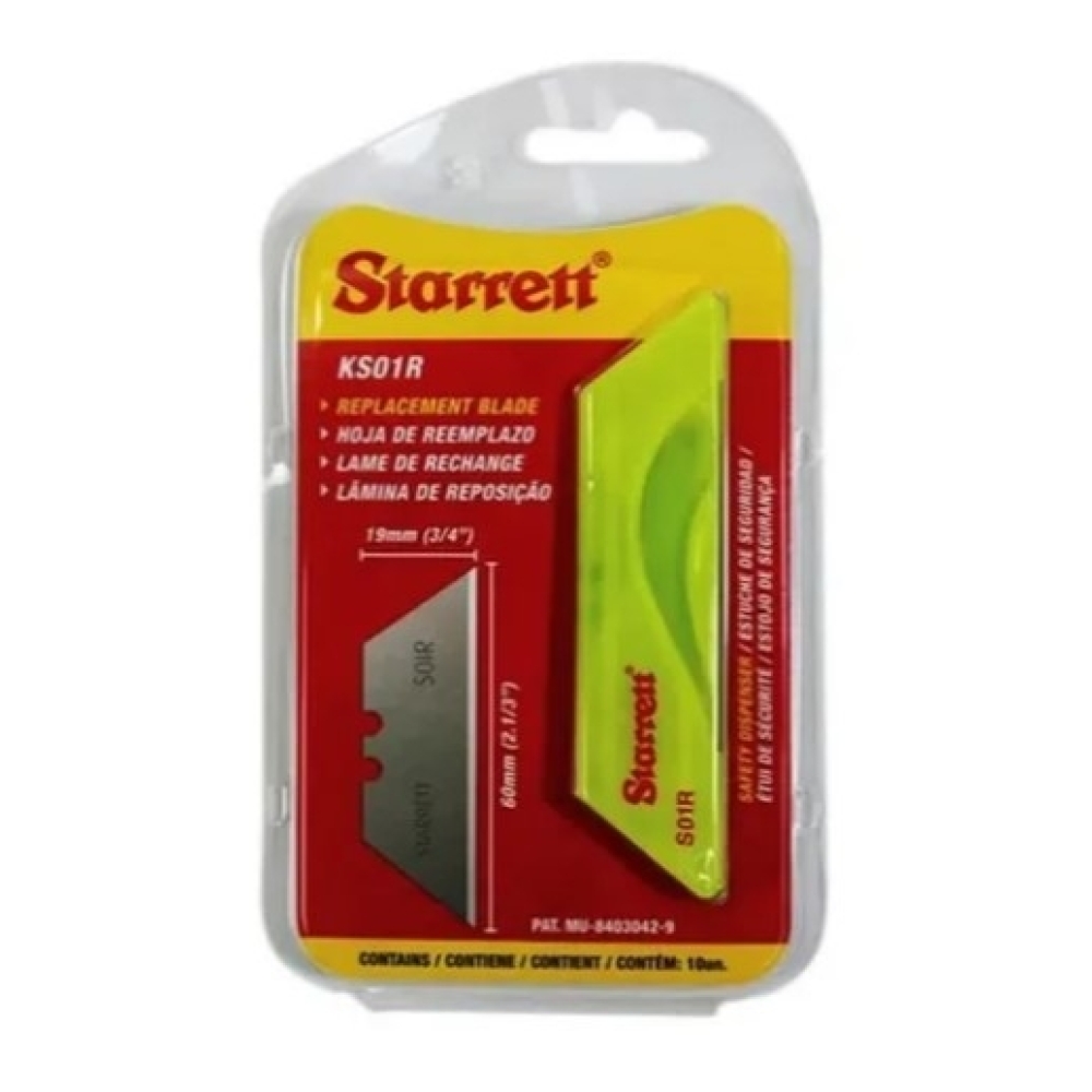 Lamina De Estilete Trapezoidal Starret KS01R-307ML