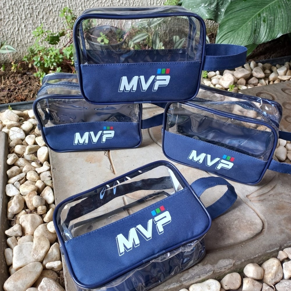 Necessaire em pvc com tela-2105AL